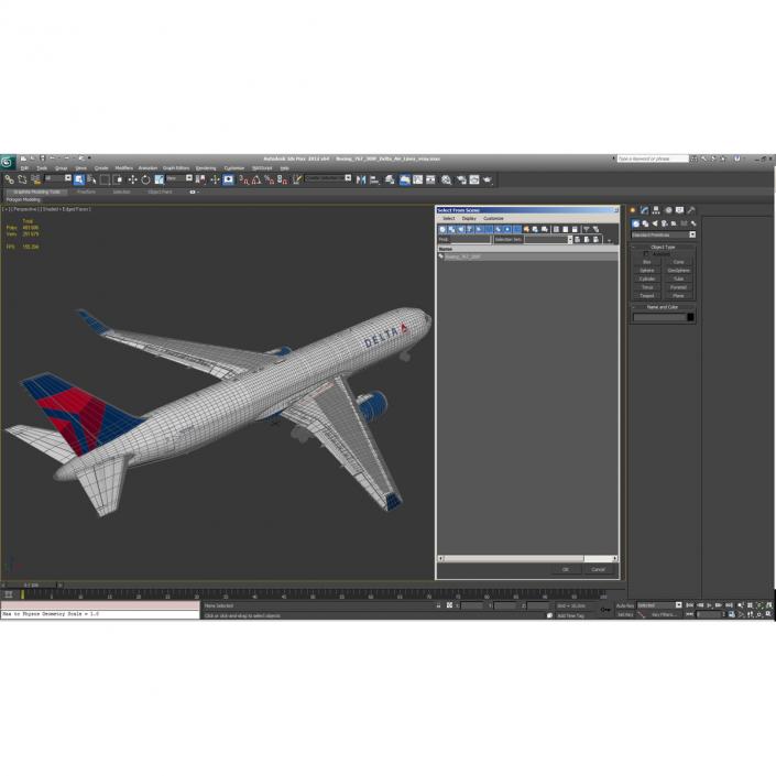 3D Boeing 767-300F Delta Air Lines