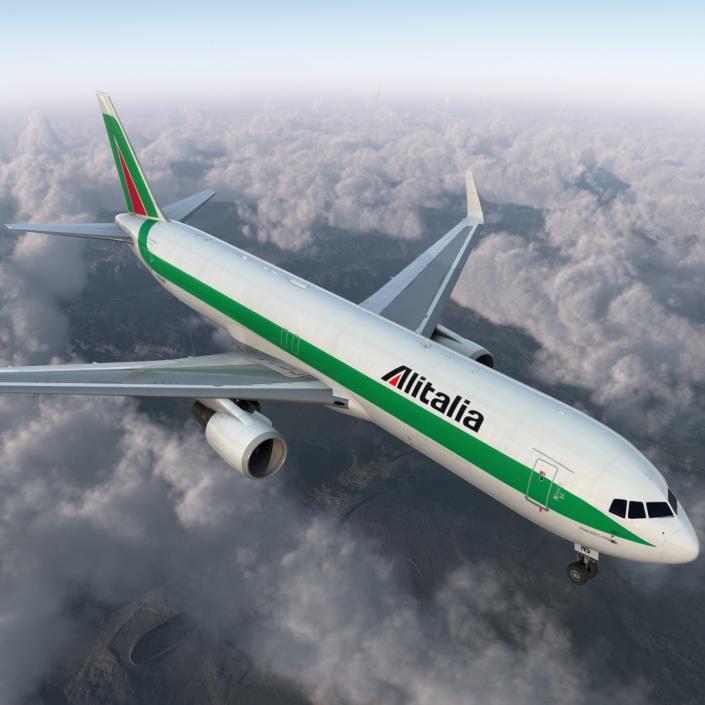 Boeing 767-300F Alitalia 3D model