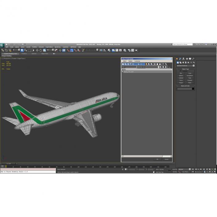 Boeing 767-300F Alitalia 3D model