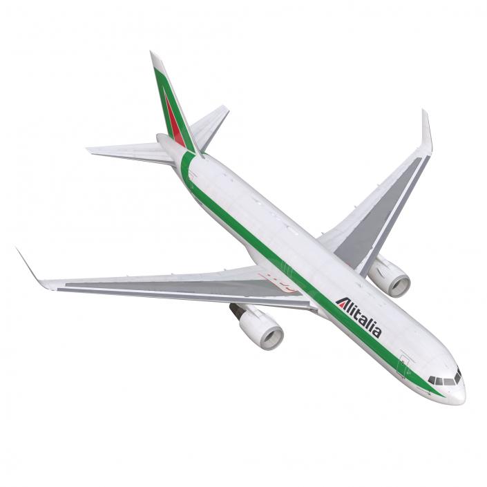 3D Boeing 767-300F Alitalia Rigged