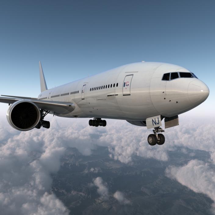 Boeing 777-200 Generic 3D