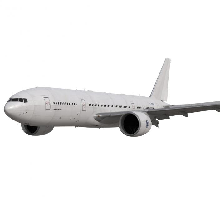 Boeing 777-200 Generic Rigged 3D model