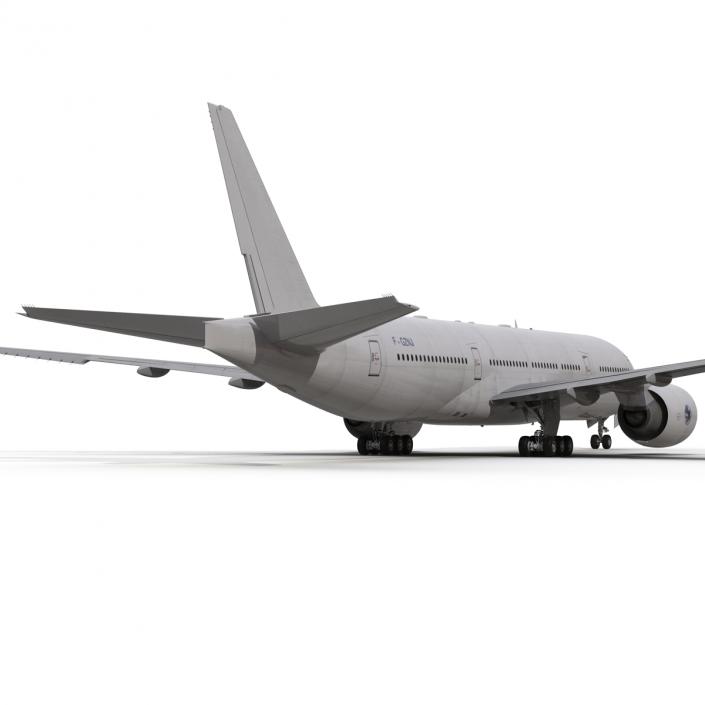 Boeing 777-200 Generic Rigged 3D model