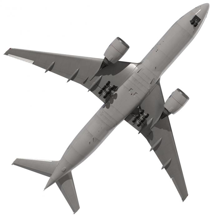 Boeing 777-200 Generic Rigged 3D model