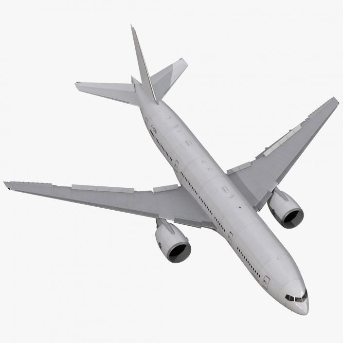 Boeing 777-200 Generic Rigged 3D model