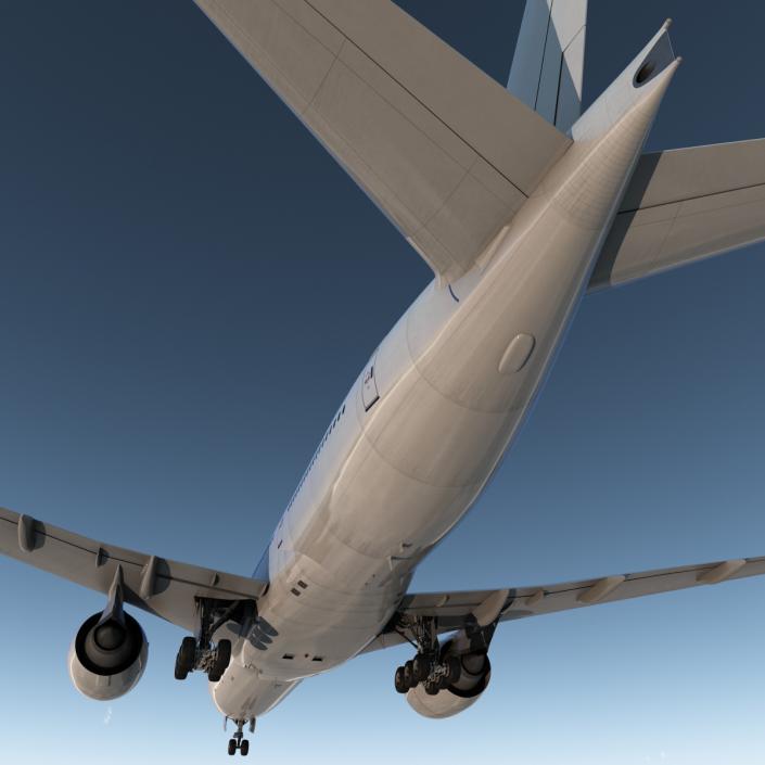 Boeing 777-200 Generic Rigged 3D model