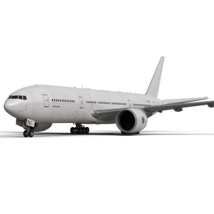 Boeing 777-200 Generic Rigged 3D model