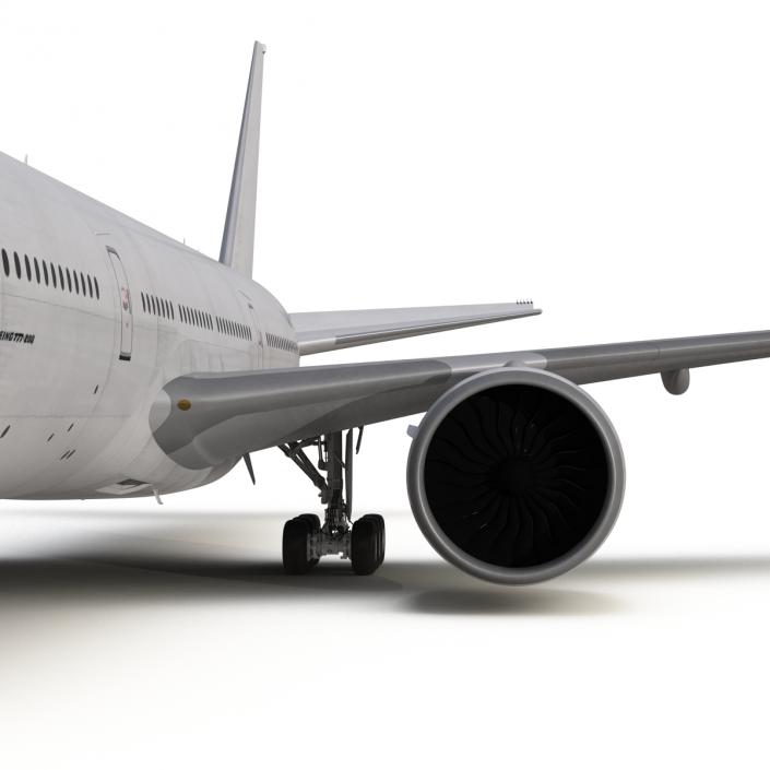 Boeing 777-200 Generic Rigged 3D model