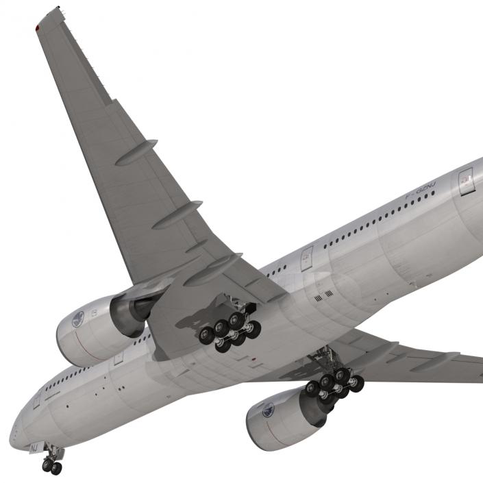 Boeing 777-200 Generic Rigged 3D model