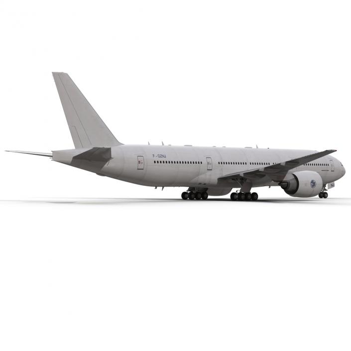 Boeing 777-200 Generic Rigged 3D model