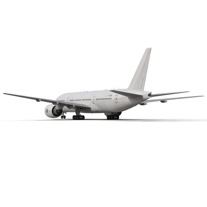 Boeing 777-200 Generic Rigged 3D model