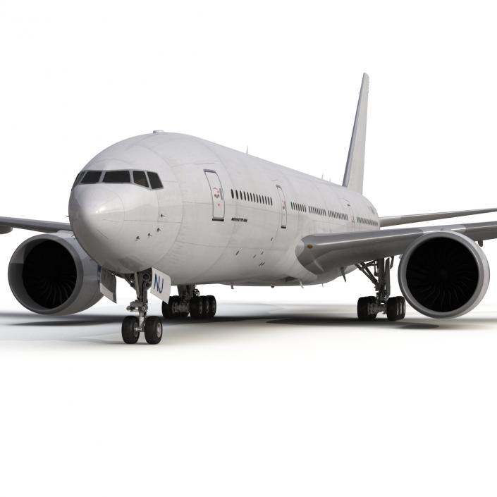 Boeing 777-200 Generic Rigged 3D model