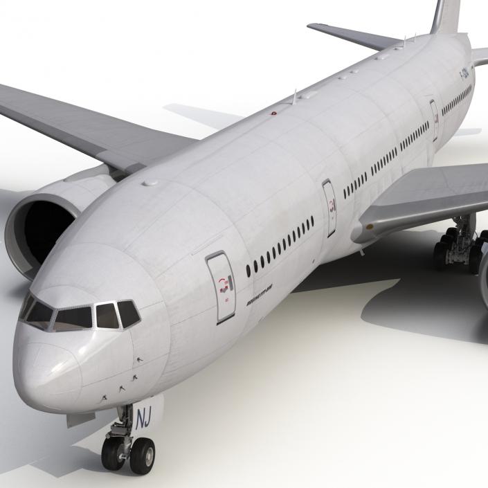 Boeing 777-200 Generic Rigged 3D model