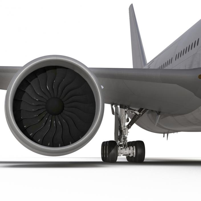 Boeing 777-200 Generic Rigged 3D model