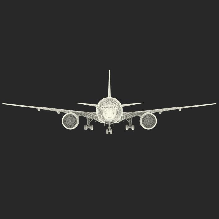 Boeing 777-200 Generic Rigged 3D model