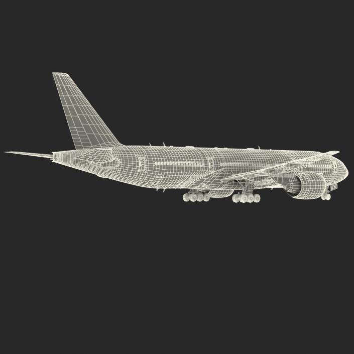 Boeing 777-200 Generic Rigged 3D model