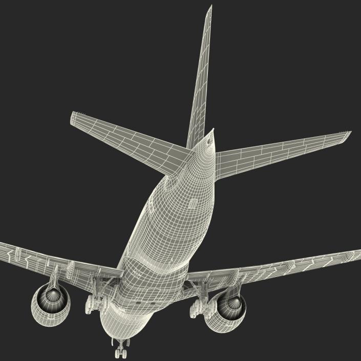 Boeing 777-200 Generic Rigged 3D model