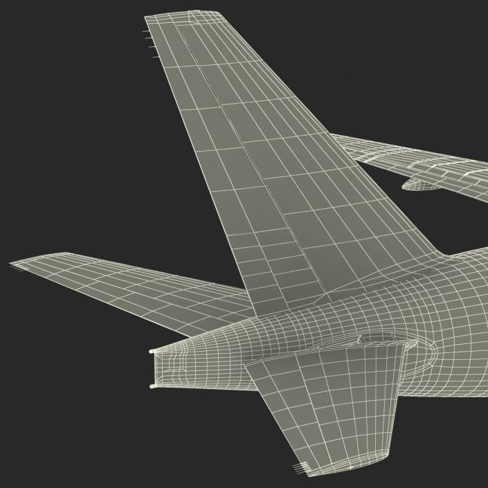 Boeing 777-200 Generic Rigged 3D model