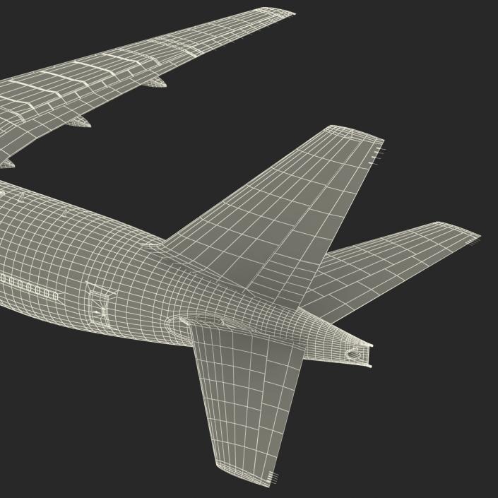 Boeing 777-200 Generic Rigged 3D model