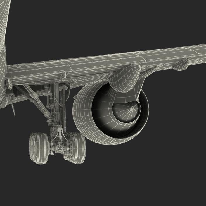 Boeing 777-200 Generic Rigged 3D model