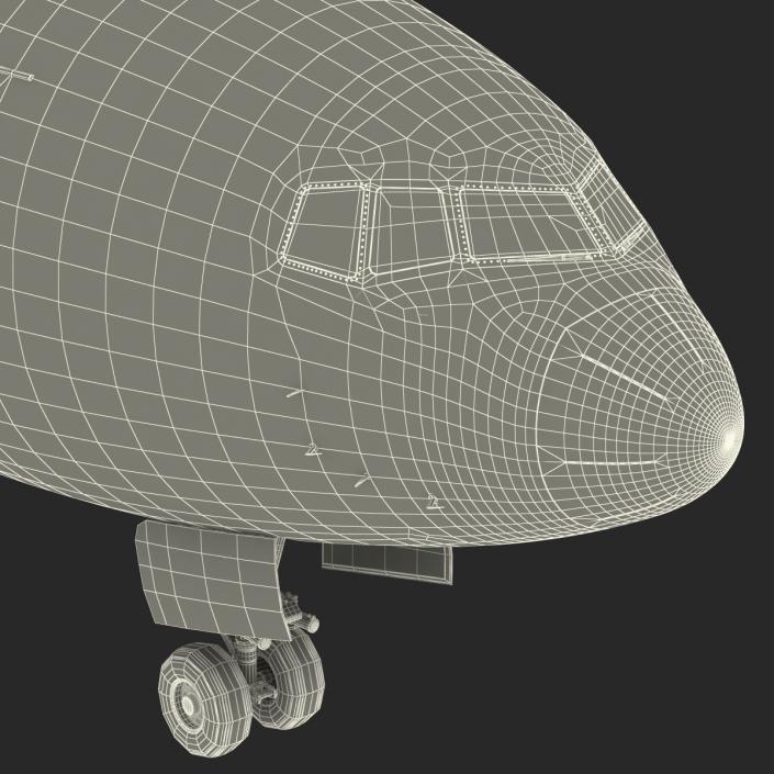 Boeing 777-200 Generic Rigged 3D model