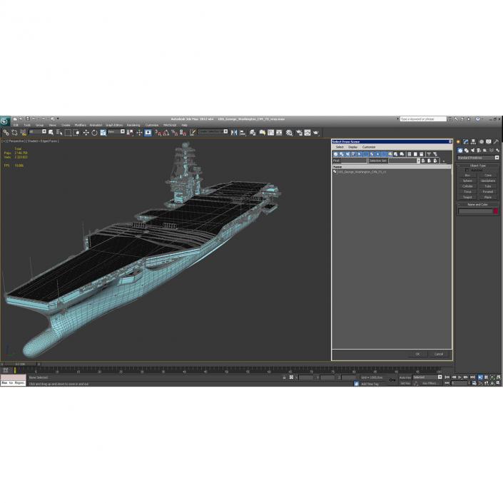 3D USS George Washington CVN-73 model