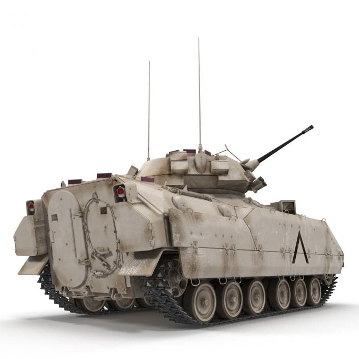 3D US Infantry Fighting Vehicle Bradley M2 Rigged