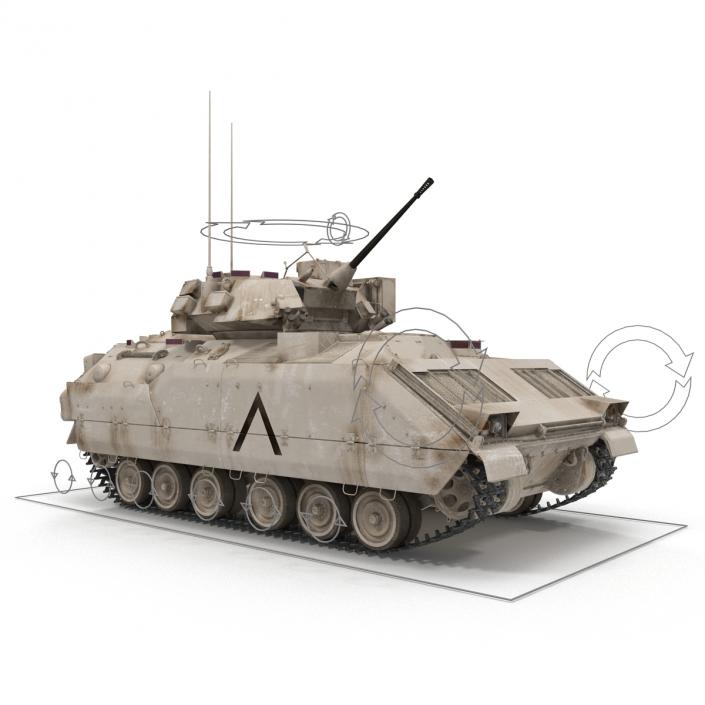 3D US Infantry Fighting Vehicle Bradley M2 Rigged