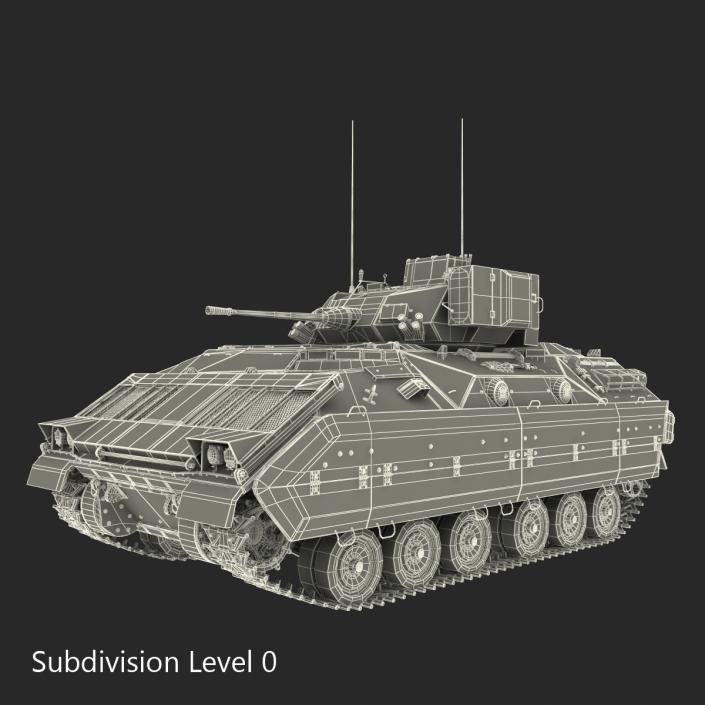 3D US Infantry Fighting Vehicle Bradley M2 Rigged