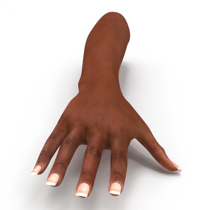 3D Female Hand African American model