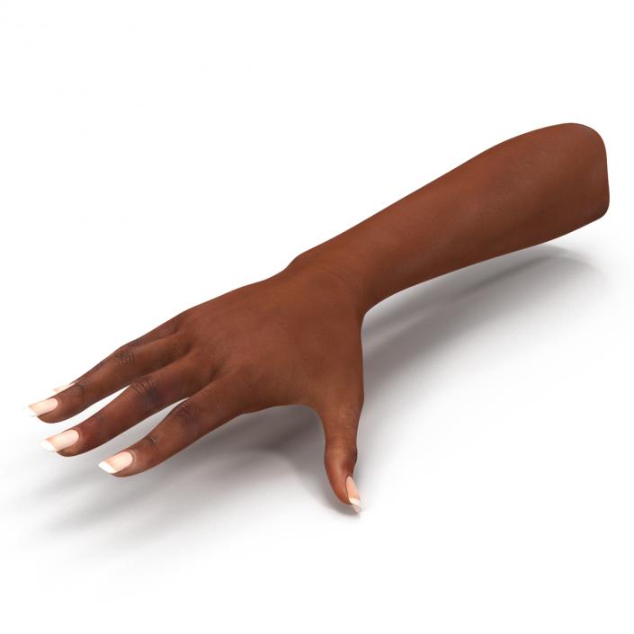 3D Female Hand African American model