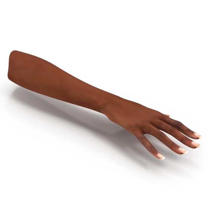 3D Female Hand African American model