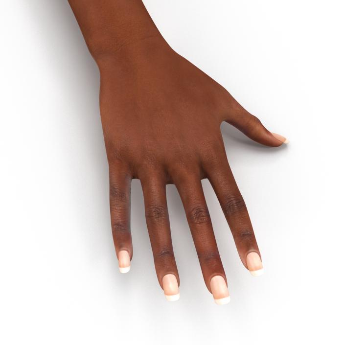 3D Female Hand African American model