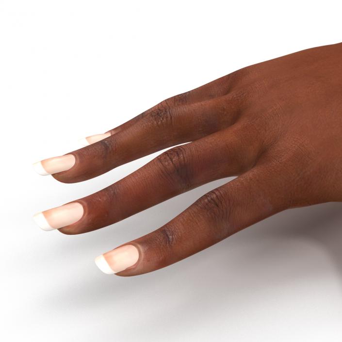 3D Female Hand African American model