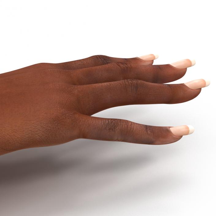 3D Female Hand African American model