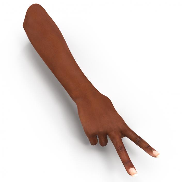 3D model Female Hand African American Pose 2