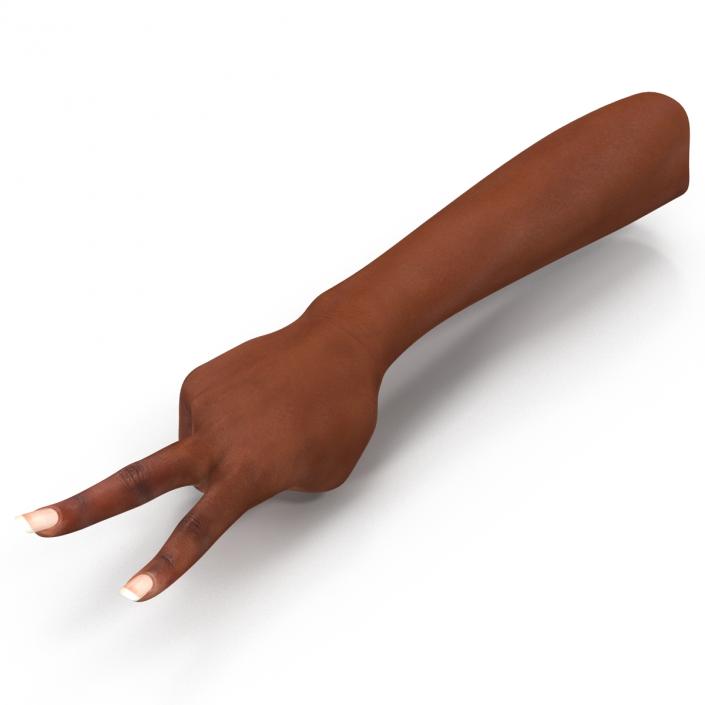 3D model Female Hand African American Pose 2