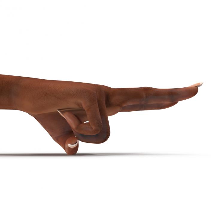 3D model Female Hand African American Pose 2