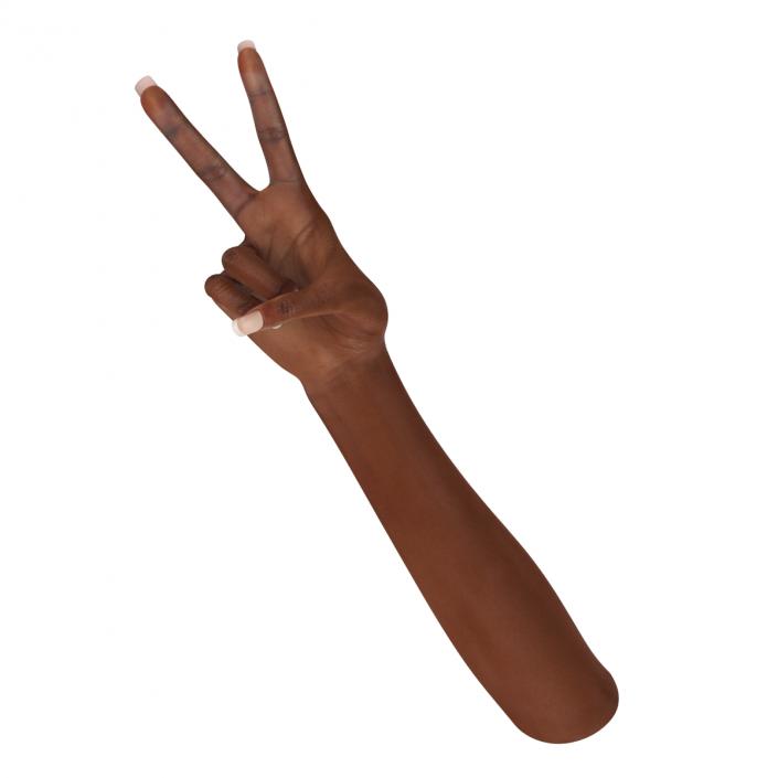 3D model Female Hand African American Pose 2