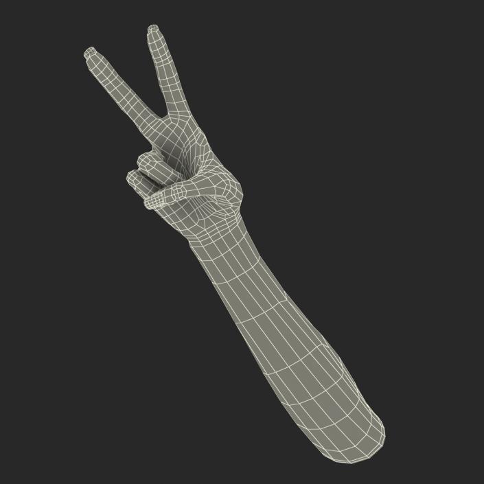 3D model Female Hand African American Pose 2