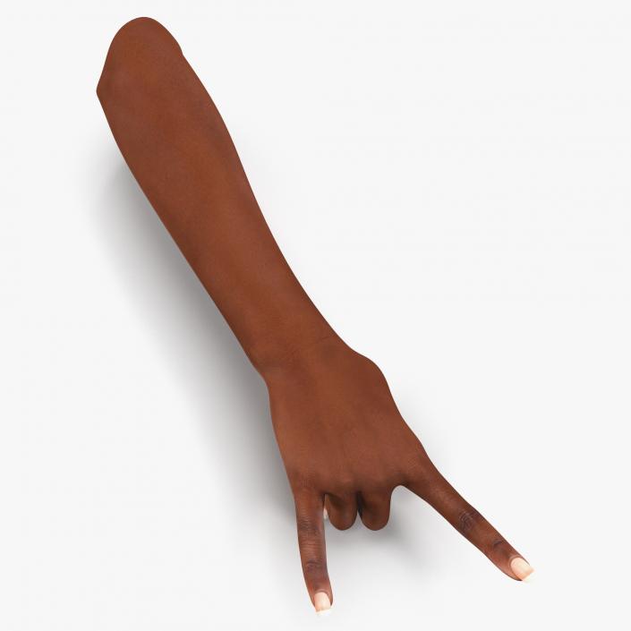 3D model Female Hand African American Pose 3