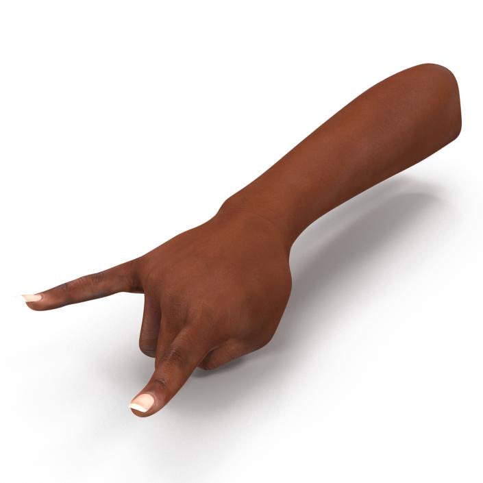 3D model Female Hand African American Pose 3