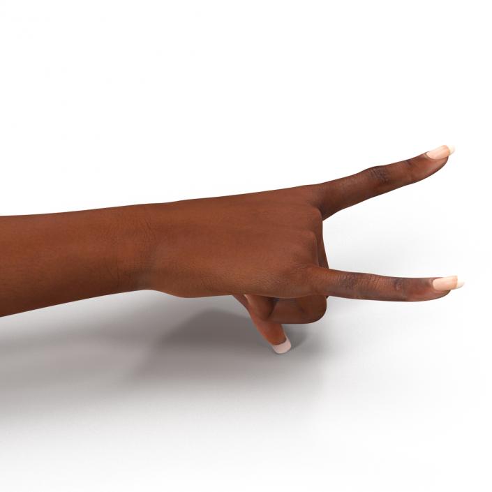 3D model Female Hand African American Pose 3