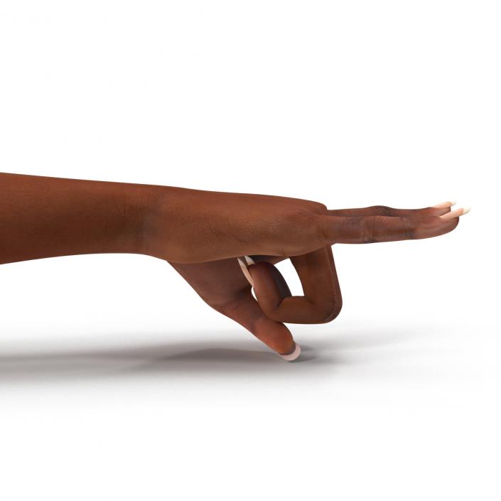 3D model Female Hand African American Pose 3