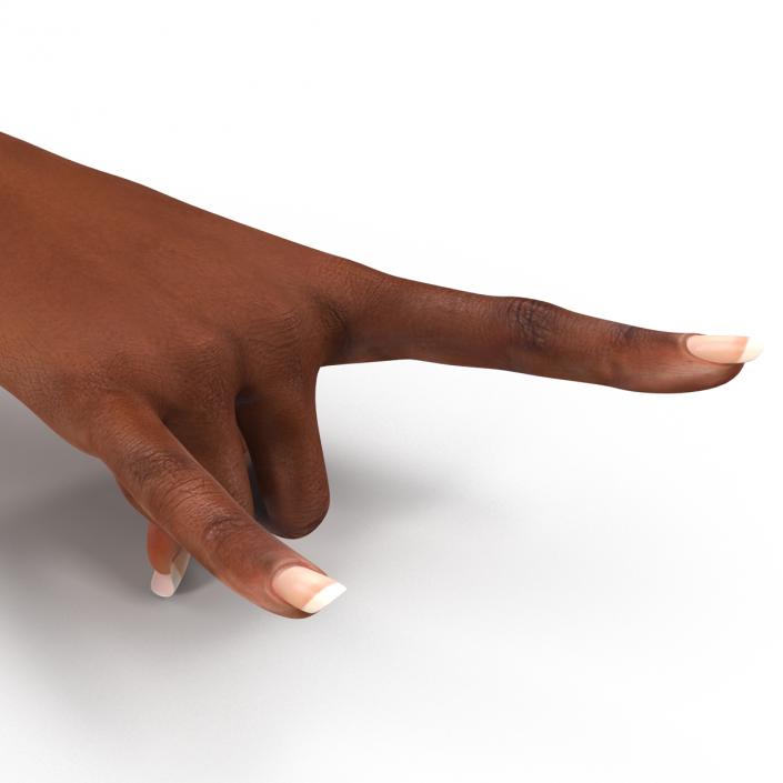 3D model Female Hand African American Pose 3