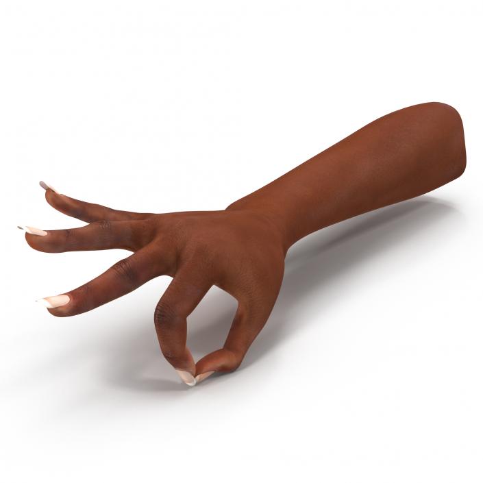 3D model Female Hand African American Pose 4