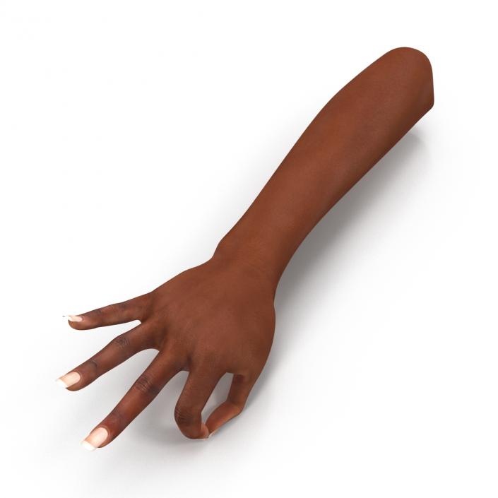 3D model Female Hand African American Pose 4