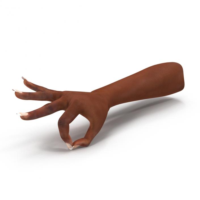 3D model Female Hand African American Pose 4