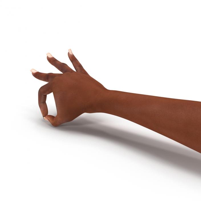 3D model Female Hand African American Pose 4