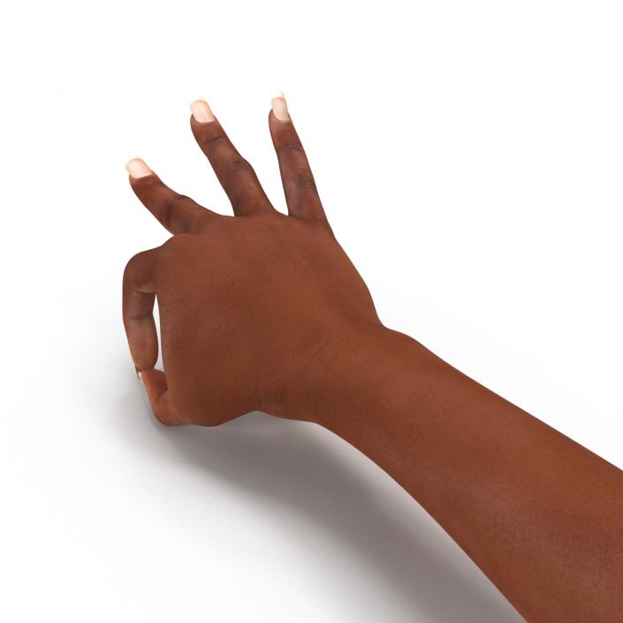 3D model Female Hand African American Pose 4